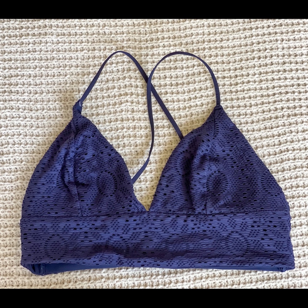 Blue Bikini Top
